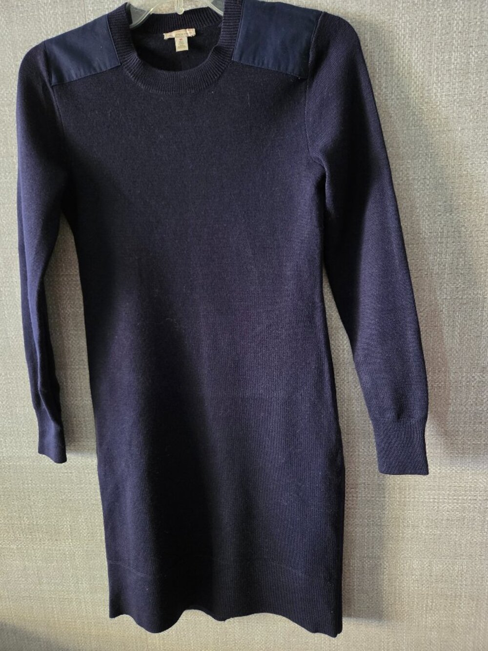 GAP navy blue knee length long sleeve winter dress size XS.